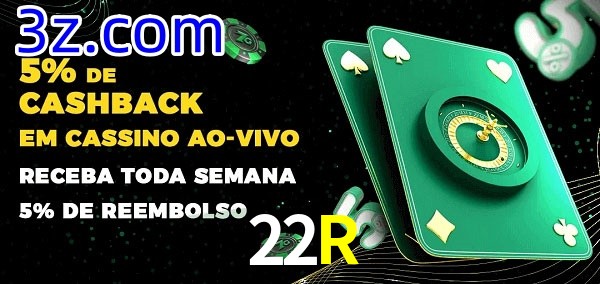 Promoções do cassino ao Vivo 22R